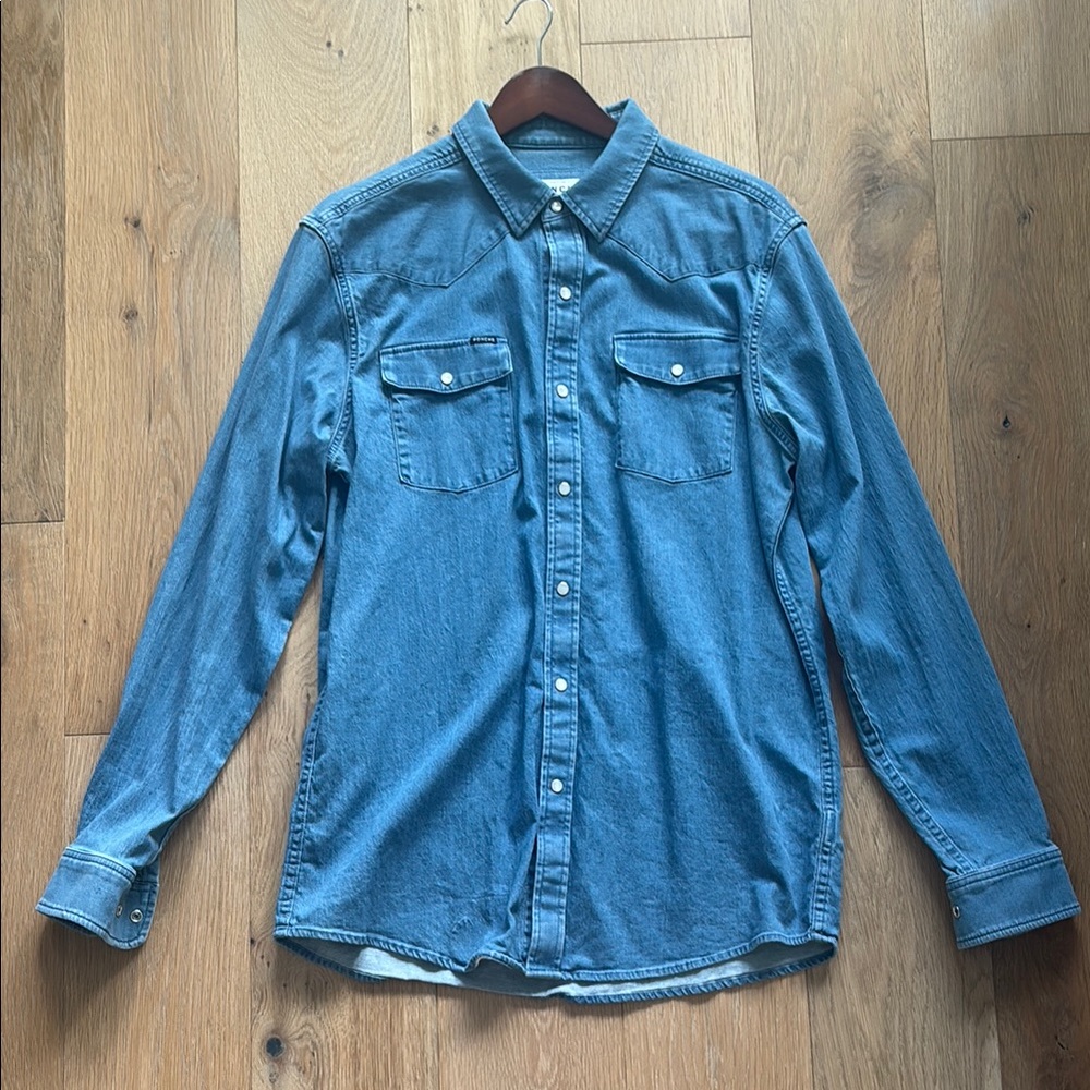 Poncho denim western shirt
